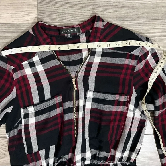Dynamite Plaid drop waist Dress Size S - Picture 5 of 11